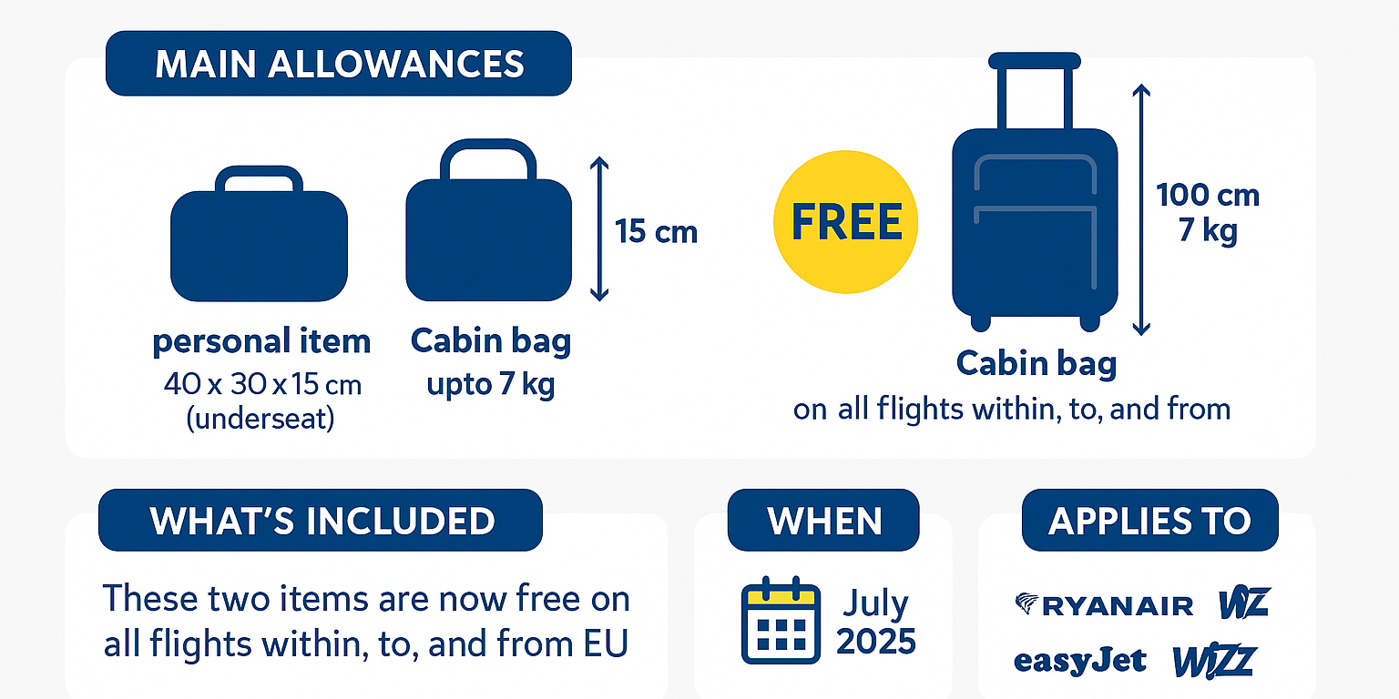 EU Hand Luggage Standardisation 2025