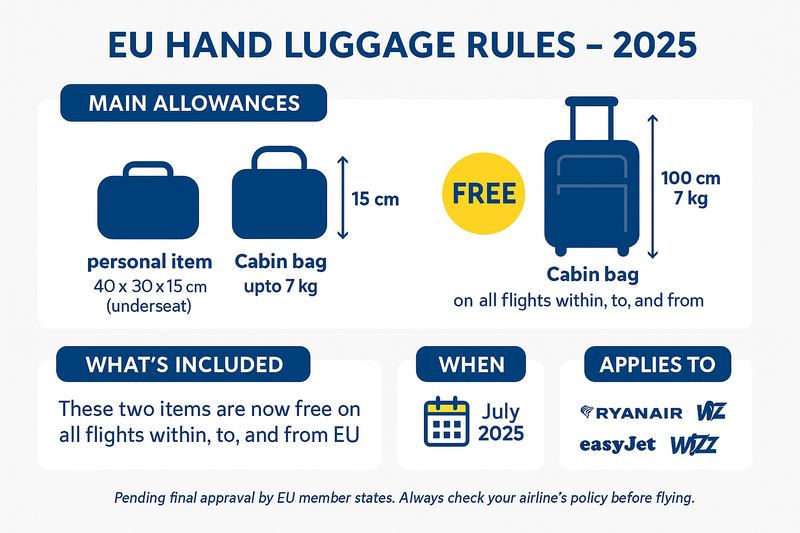 EU Hand Luggage Standardisation 2025