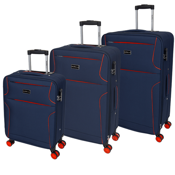 SKYFLITE Transit 56/69/79CM Trolley Cases Black