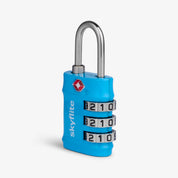 Skyflite 3-Dial TSA Padlock – TSA Approved Combination Luggage Lock