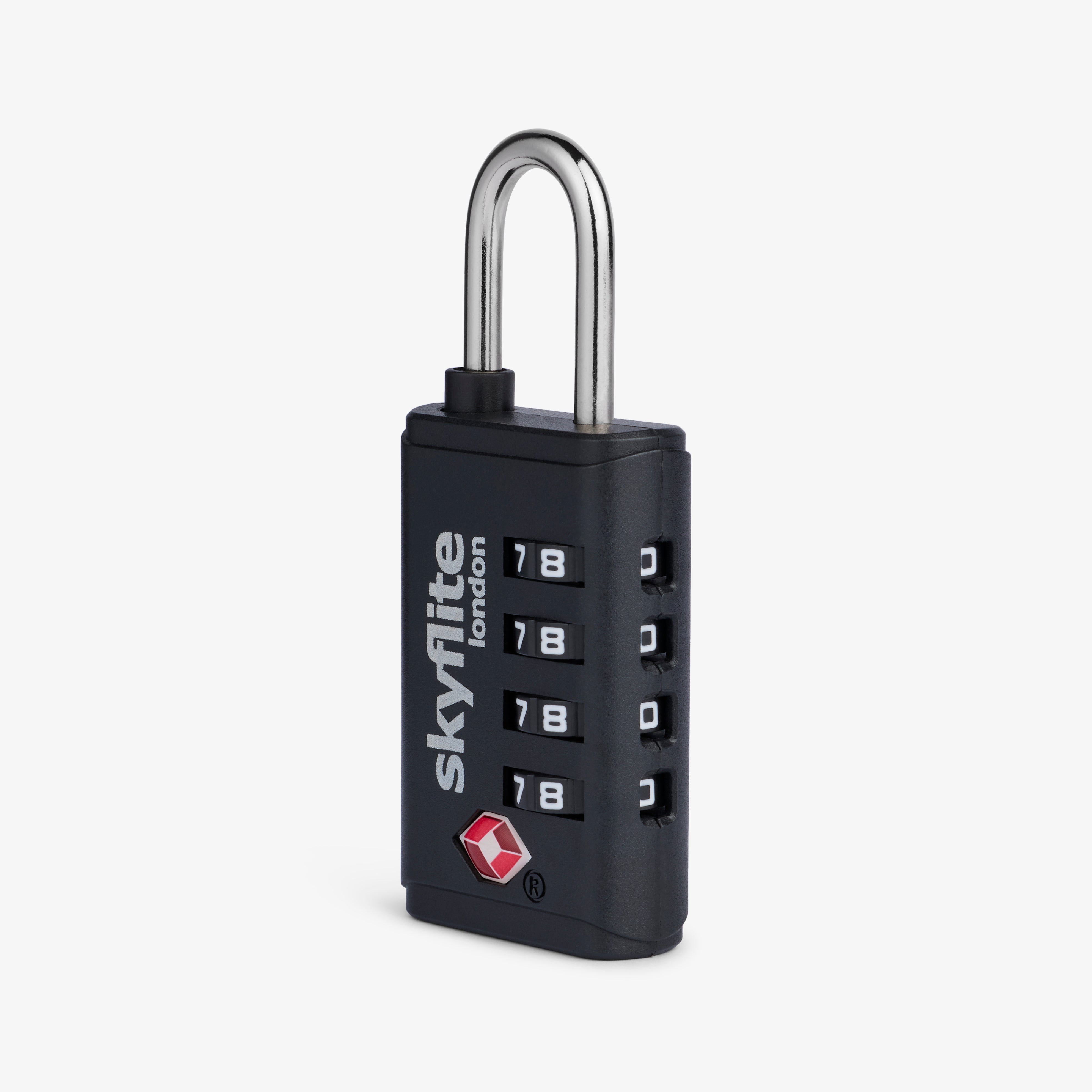 Skyflite 4-Dial TSA Padlock – TSA Approved Combination Luggage Lock