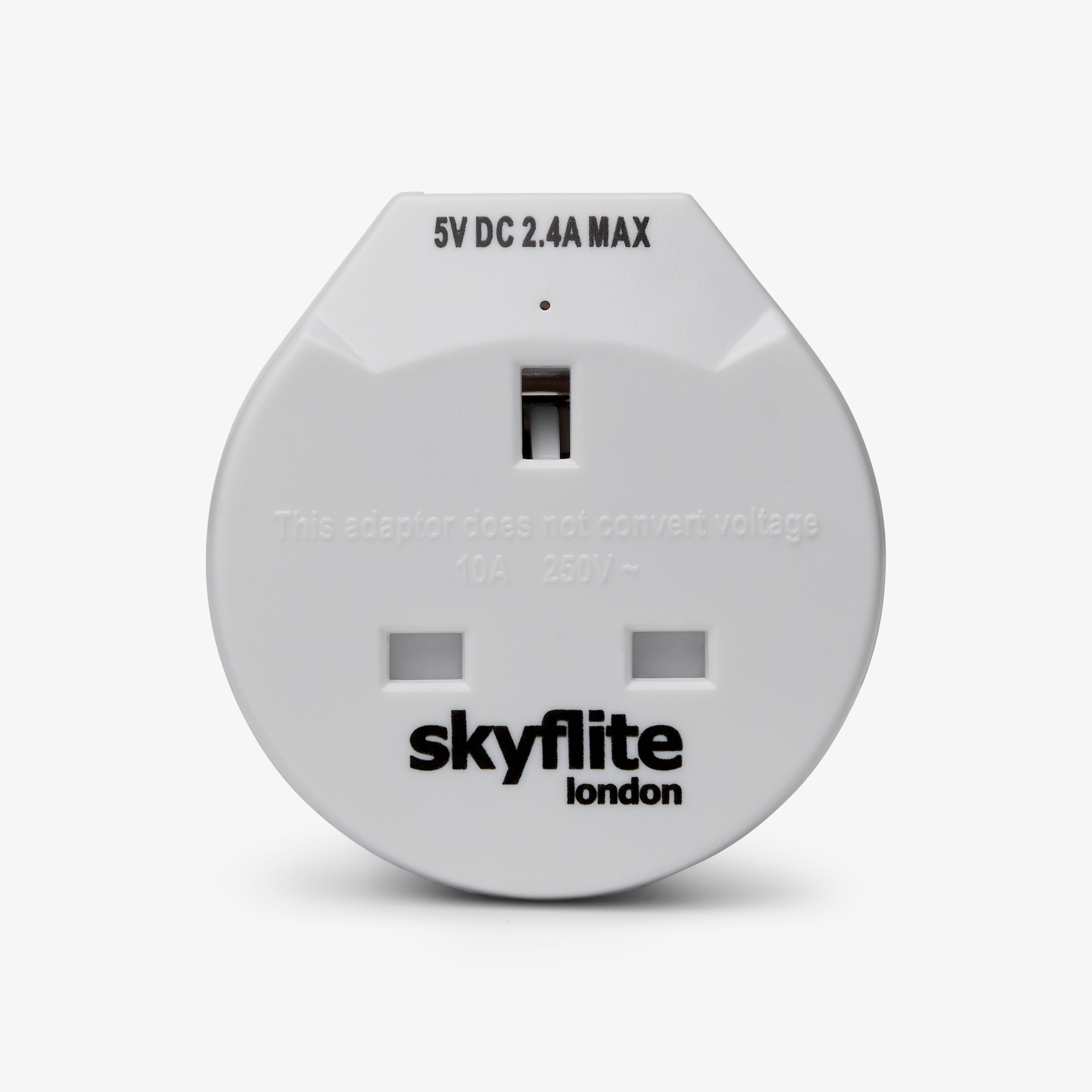 Skyflite UK to Europe Travel Adapter with USB & USB-C Charger