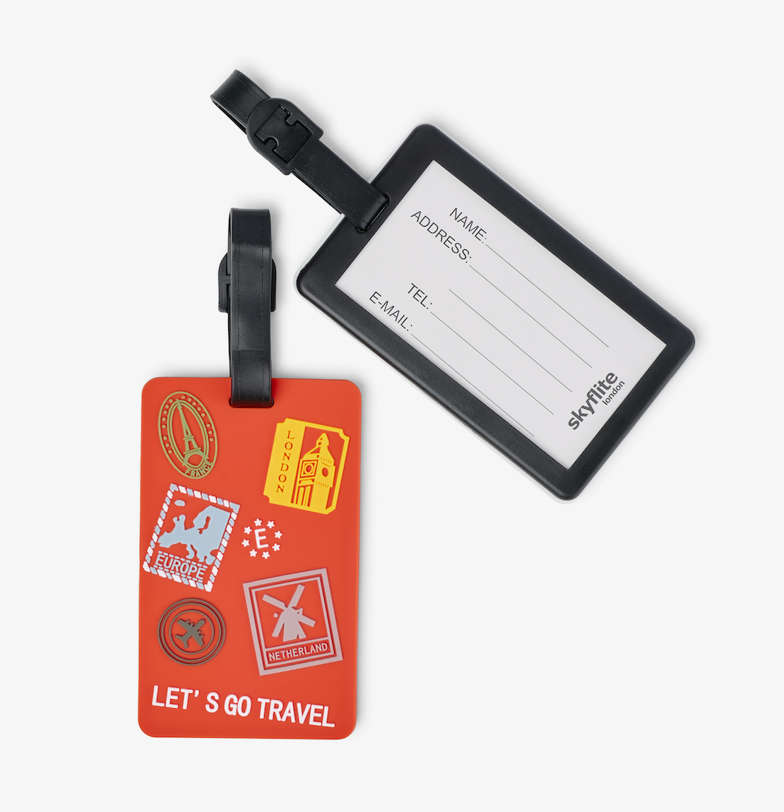 Skyflite Let's Go Travel Luggage Tags – 2 Pack