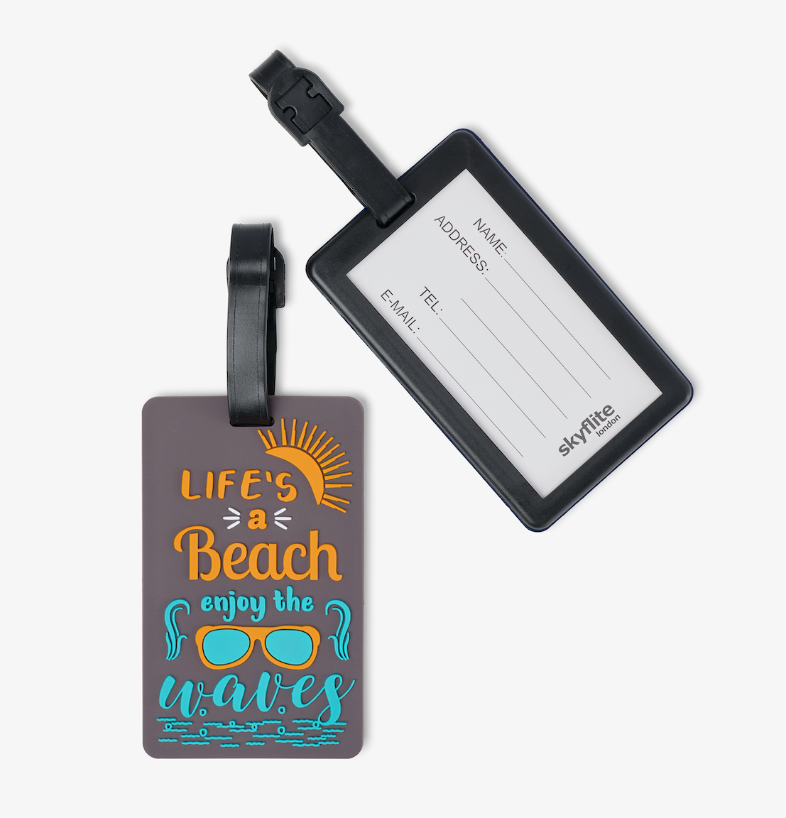 Skyflite Life's a Beach Luggage Tags – 2 Pack