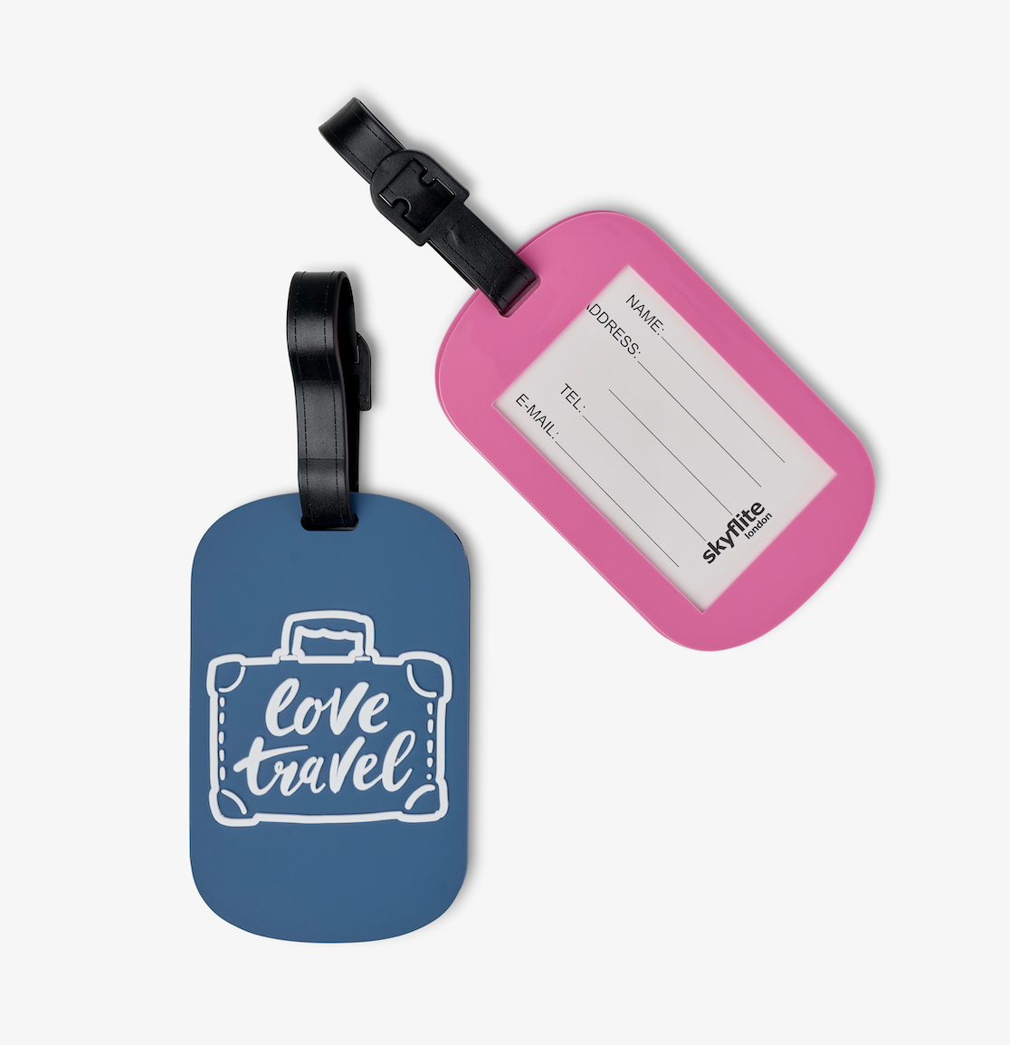 Skyflite Love Travel Luggage Tags – 2 Pack